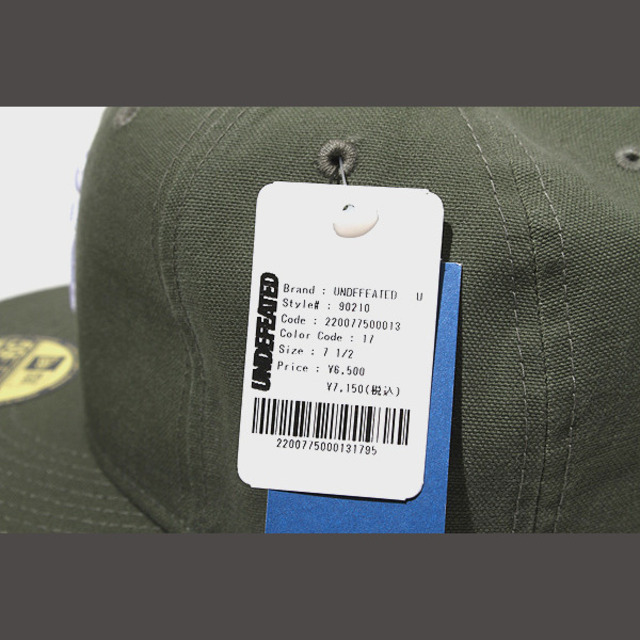 UNDEFEATED(アンディフィーテッド)の59.6cm 22SS UNDEFEATED × NEW ERA キャップ 緑 メンズの帽子(キャップ)の商品写真