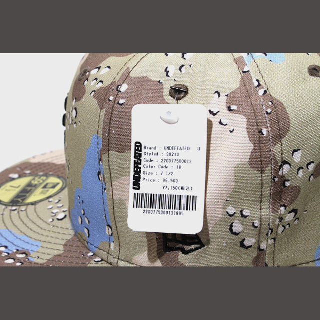 58.7cm 22SS UNDEFEATED × NEW ERA カモ キャップ