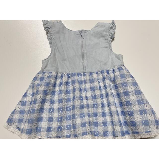 Souris(スーリー)のスーリー ワンピース 90 チェック souris キッズ/ベビー/マタニティのキッズ服女の子用(90cm~)(ワンピース)の商品写真