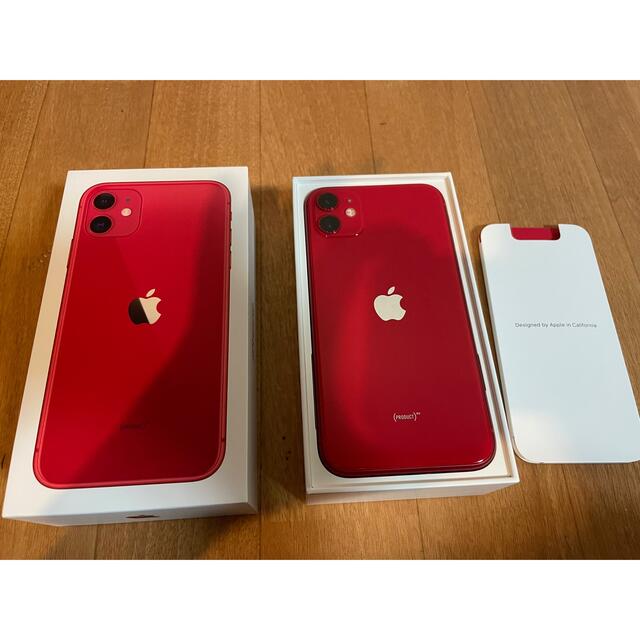 iPhone 11 (PRODUCT)RED 64 GB ドコモSIM解除済み