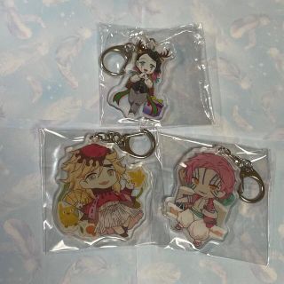 鬼滅の刃  童磨 猗窩座 魘夢 アクリルキーホルダー ３点セット (キーホルダー)