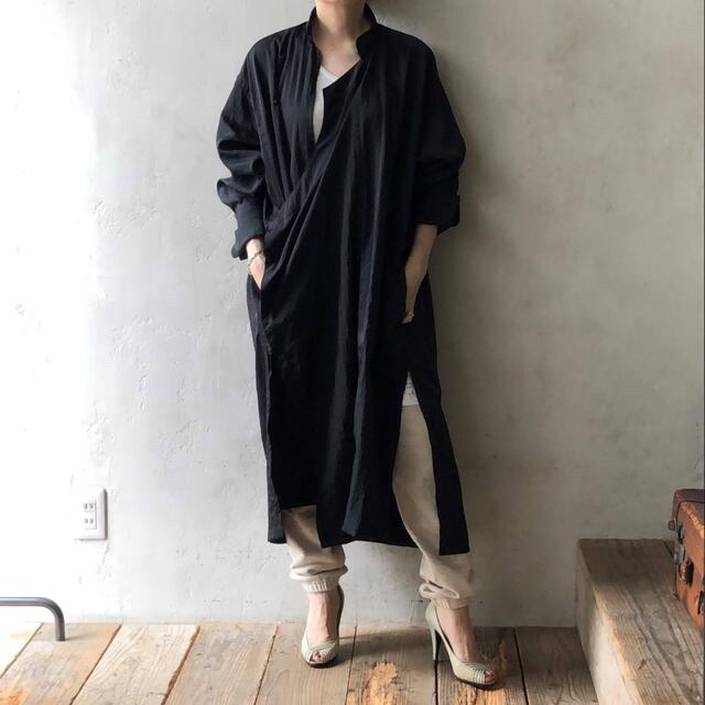 売上実績NO.1 JUNMIKAMI ジュンミカミ リネンローブロングシャツ