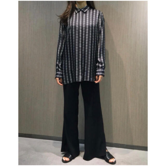 Theory 20ss チェーン柄シャツブラウス Theory 20ss チェーン柄シャツブラウス