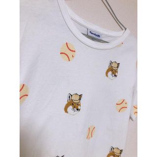 メゾンキツネ(MAISON KITSUNE')のメゾンキツネ　リーボック　コラボ　Tシャツ(Tシャツ/カットソー(半袖/袖なし))