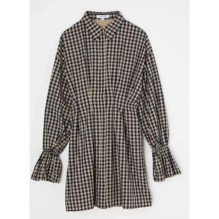 マウジー(moussy)の【お値下げ 】moussy キャンディースリーブ インディゴミニドレス(ミニワンピース)