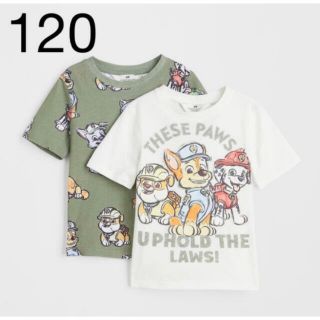 エイチアンドエム(H&M)の専用です　パウパトロール　Tシャツ2枚セット　90&120/130(Tシャツ/カットソー)