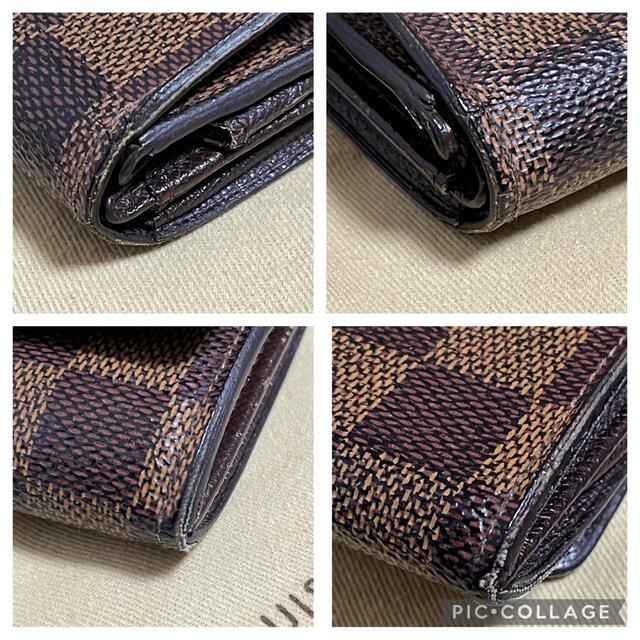 LOUIS VUITTON(ルイヴィトン)のルイヴィトン ポルトモネ　ダミエ 財布　小銭入れ　箱　保存袋　美品付き レディースのファッション小物(コインケース)の商品写真