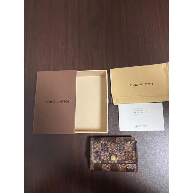 LOUIS VUITTON(ルイヴィトン)のルイヴィトン ポルトモネ　ダミエ 財布　小銭入れ　箱　保存袋　美品付き レディースのファッション小物(コインケース)の商品写真