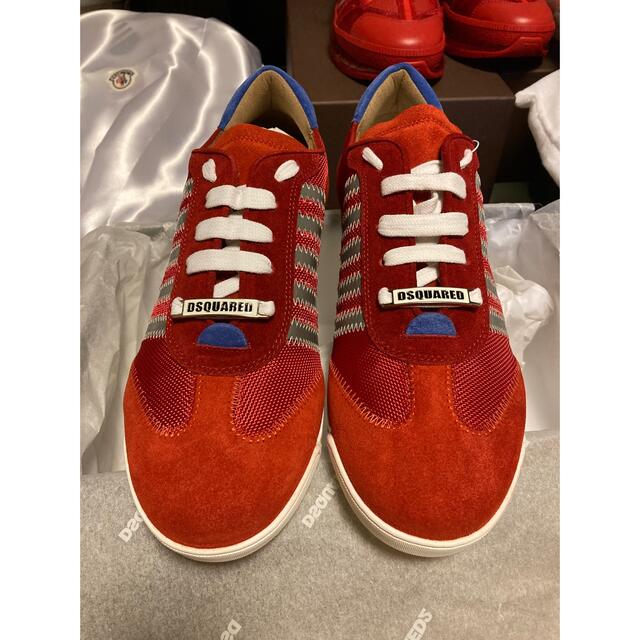 DSQUARED2 - DSQUARED2 ディースクエアード スニーカー レッド DSQUARED2 - DSQUARED2 ディースクエアード スニーカー レッド