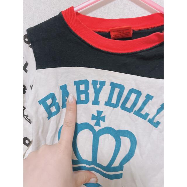 BABYDOLL(ベビードール)のベビードール　babydoll  男の子　tシャツ ロンT 80 ロゴ　春 キッズ/ベビー/マタニティのベビー服(~85cm)(シャツ/カットソー)の商品写真