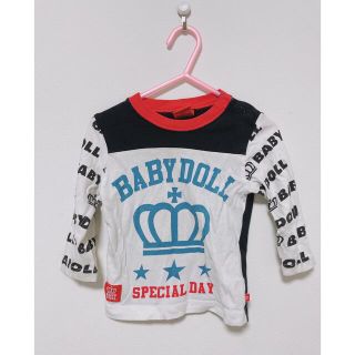 ベビードール(BABYDOLL)のベビードール　babydoll  男の子　tシャツ ロンT 80 ロゴ　春(シャツ/カットソー)