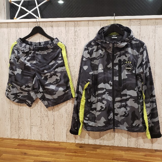 激レア 美品 希少 FCRB ダークーグレーカモフラ セットアップ 上下Sサイズ | フリマアプリ ラクマ