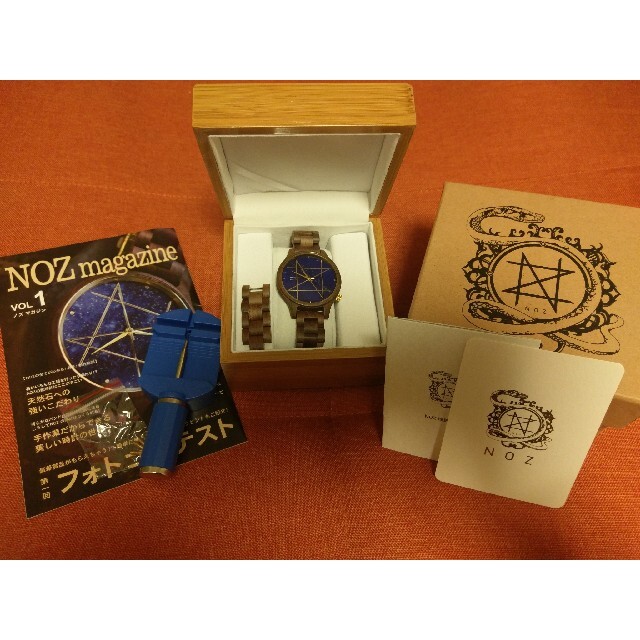NOZ 木製腕時計 ラピスラズリ腕時計