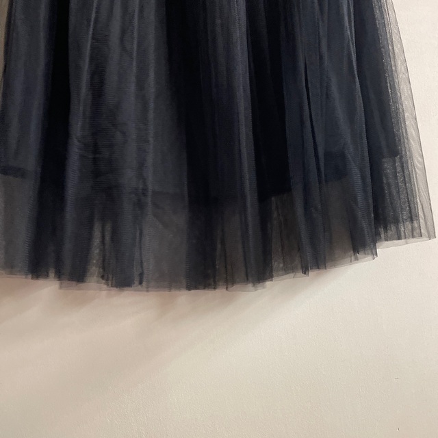 チュールスカート黒 レディースのスカート(ロングスカート)の商品写真