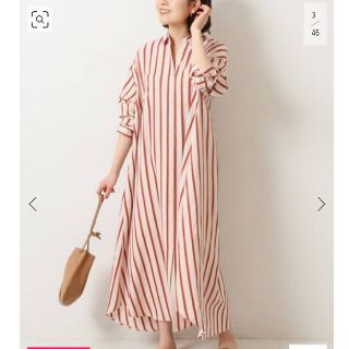 スピックアンドスパン ストライプシャツ マキシワンピース/ロング スピックアンドスパン ストライプシャツ マキシワンピース/ロング