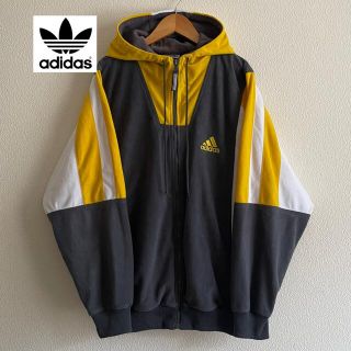 アディダス(adidas)のadidas 90s 万国旗タグ パフォーマンスロゴ ベロア ナイロンジャケット(ナイロンジャケット)