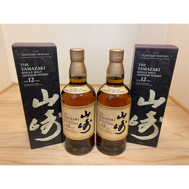 酒 希少 2本セットです。 サントリーシングルモルトウイスキー山崎12年700ml Touten Zaiko 酒 希少 2本セットです。 サントリーシングルモルトウイスキー山崎12年700ml Touten Zaiko