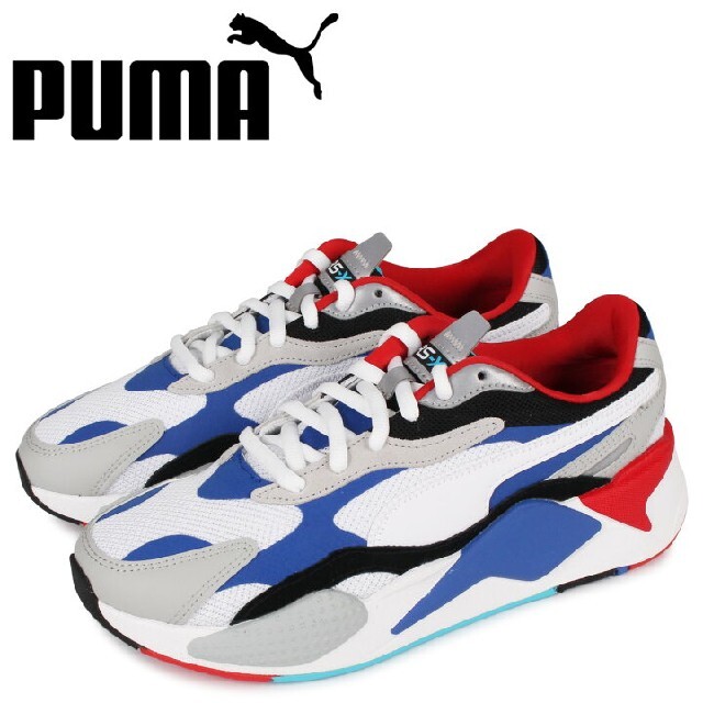 PUMA プーマ スニーカーRS-X3 パズル／27．5cm ブルー