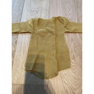 ザラキッズ(ZARA KIDS)のzaraベビー　ニットロンパース70(ロンパース)