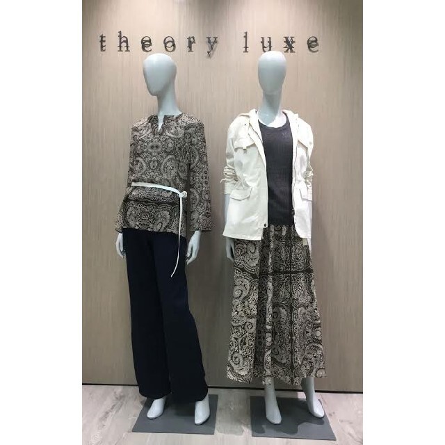 theory luxe 20SS ウォッシャブル ペイズリー柄 セットアップ