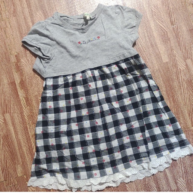 3can4on(サンカンシオン)の半袖ワンピース　3can4on（サイズ110） キッズ/ベビー/マタニティのキッズ服女の子用(90cm~)(ワンピース)の商品写真