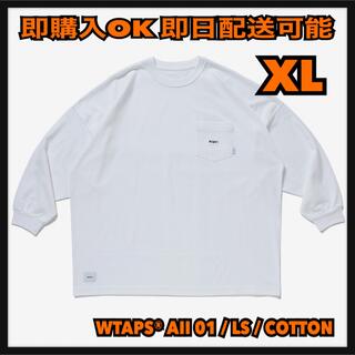ダブルタップス(W)taps)のXLサイズ 04 WTAPS ダブルタップス ロングTシャツ 刺繍 (Tシャツ/カットソー(七分/長袖))