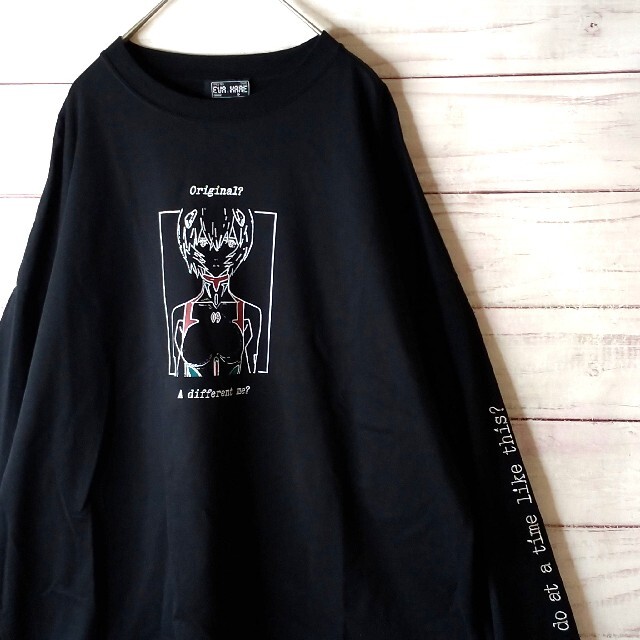 HARE(ハレ)のHARE エヴァンゲリオン コラボ　アヤナミレイ ビッグプリント　ロンT メンズのトップス(Tシャツ/カットソー(七分/長袖))の商品写真