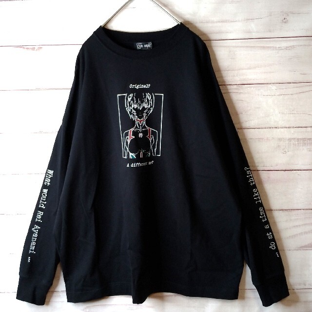 HARE(ハレ)のHARE エヴァンゲリオン コラボ　アヤナミレイ ビッグプリント　ロンT メンズのトップス(Tシャツ/カットソー(七分/長袖))の商品写真