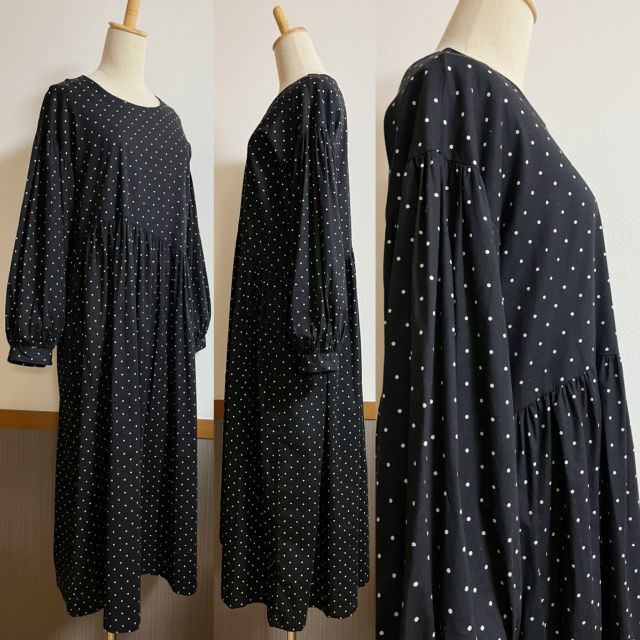 SHIPS for women(シップスフォーウィメン)の【TIGRE ET TIGRE】DOT JAME DRESS レディースのワンピース(ロングワンピース/マキシワンピース)の商品写真