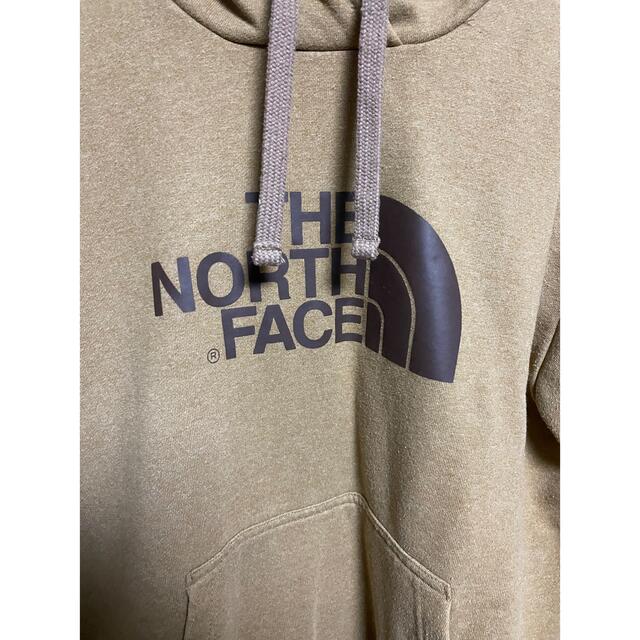 ノースフェイス パーカー north face ビッグロゴ キャメル