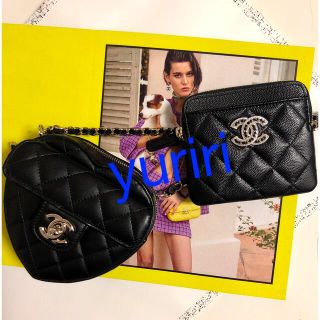 シャネル(CHANEL)の🖤シャネル💛キラキラ✨ストラスCCマーク付き💓ミニお財布💖(財布)