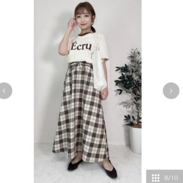 しまむら(シマムラ)の限定品　さっぴ　ベルトつきフレアスカート新品 レディースのスカート(ロングスカート)の商品写真