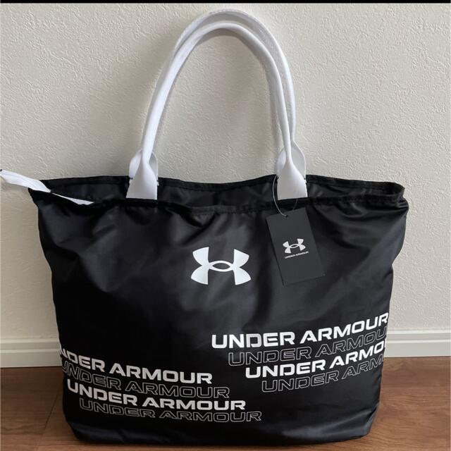 UNDER ARMOUR(アンダーアーマー)の新品タグ付きアンダーアーマーグラフィックジップトートバッグブラック レディースのバッグ(トートバッグ)の商品写真