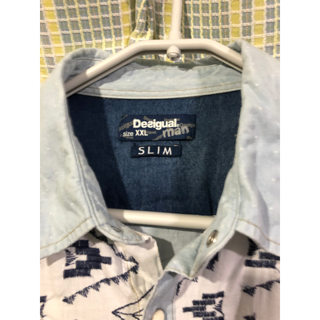 DESIGUAL(デシグアル)のデシグアル 長袖シャツ（水色）【XXL】 メンズのトップス(シャツ)の商品写真