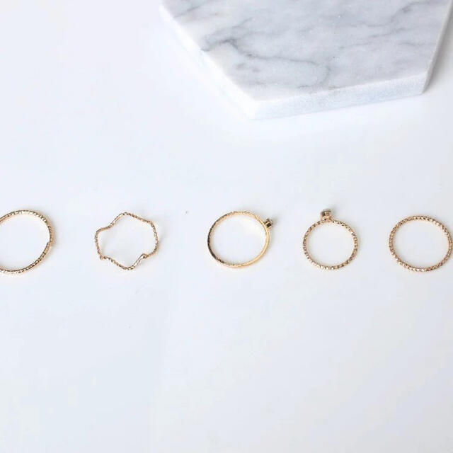 niko and...(ニコアンド)のリング5点セット レディースのアクセサリー(リング(指輪))の商品写真