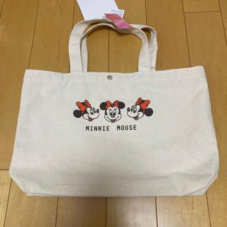 ディズニー(Disney)のトートバッグ　カバン　手提げバック　ミニーマウス　ミニー　ディズニー　保育園準備(トートバッグ)