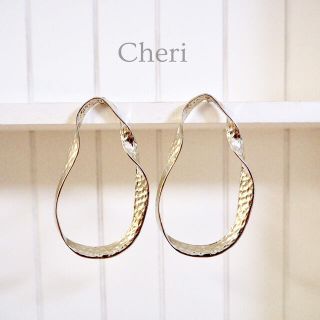 アメリヴィンテージ(Ameri VINTAGE)のビックオープンフープピアス　シルバー(ピアス)