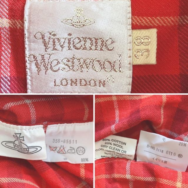 Vivienne Westwood(ヴィヴィアンウエストウッド)の希少Vivienne Westwood ビッグオーヴ　チェックシャツ  UK製 メンズのトップス(シャツ)の商品写真