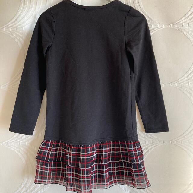 GU(ジーユー)の長袖ワンピース キッズ/ベビー/マタニティのキッズ服女の子用(90cm~)(ワンピース)の商品写真