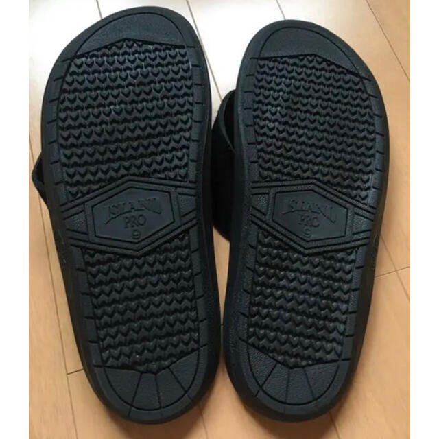 ISLAND SLIPPER(アイランドスリッパ)のアイランドスリッパ  サイズ9 ブラックスエードレザー メンズの靴/シューズ(サンダル)の商品写真