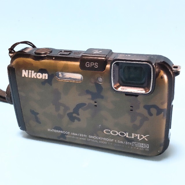 Nikon(ニコン)のNikon COOLPIX AW100【動作確認済】★防水耐衝撃★アウトドア スマホ/家電/カメラのカメラ(コンパクトデジタルカメラ)の商品写真