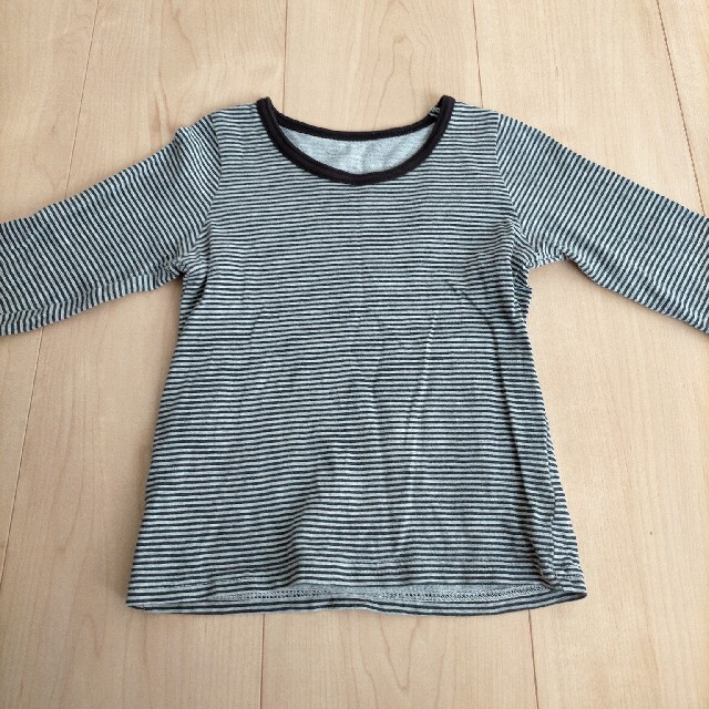 90 黒・ボーダー ストレッチインナーセット キッズ/ベビー/マタニティのキッズ服男の子用(90cm~)(下着)の商品写真