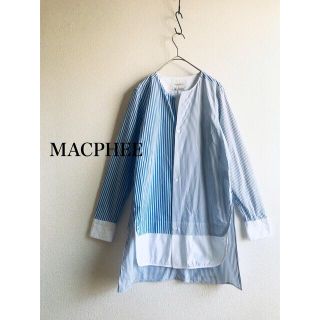 マカフィー(MACPHEE)のマカフィー　シャツ　ストライプ(シャツ/ブラウス(長袖/七分))