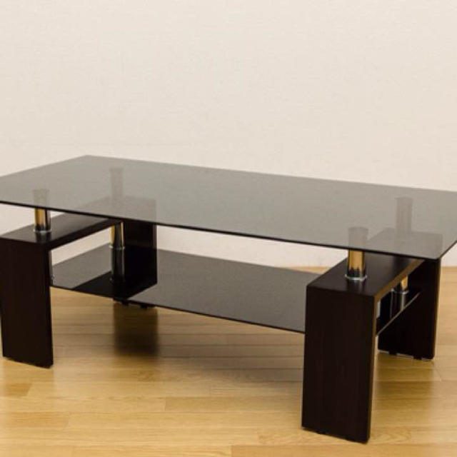 COSMO　ガラスセンターテーブル　120×60cm インテリア/住まい/日用品の机/テーブル(ローテーブル)の商品写真