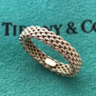 Tiffany & Co. - Tiffany ナローサマセットメッシュリング 11号の通販 ...