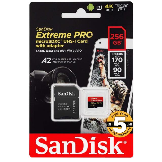 SanDisk Extreme PRO SDXCカード 256GB 3