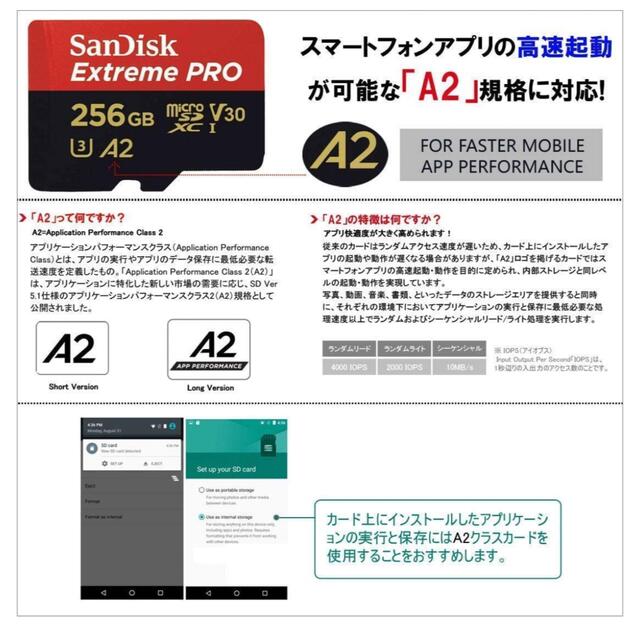 SanDisk Extreme PRO SDXCカード 256GB 4