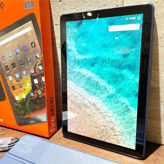 Amazon fire HD 10 第11世代 32GB デニム 美品 カバー付 3