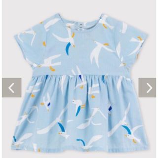 プチバトー(PETIT BATEAU)の☆プチバトー☆プリントブラウス　24ヶ月(シャツ/カットソー)