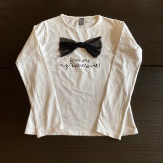 ザラキッズ(ZARA KIDS)のZARA長袖白Tシャツ(Tシャツ/カットソー)